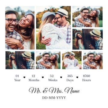 Picture of One Year together - 12x12