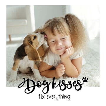 Picture of Dog Kisses - 12x12