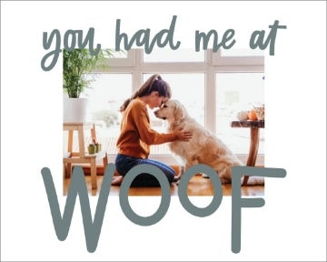 Picture of You had me at Woof - 18x24