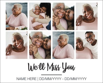Picture of We'll miss you - 18x24