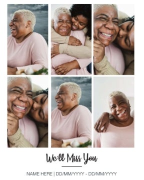 Picture of We'll miss you - 36x24