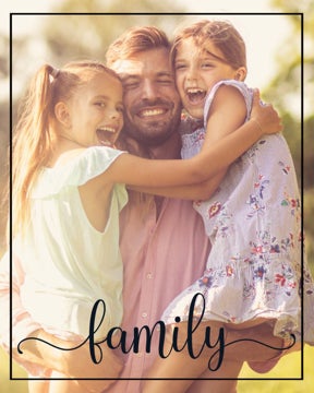 Picture of Family Single Script - 24x18