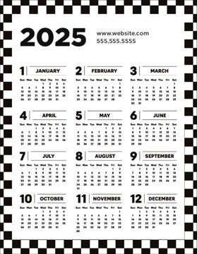 Picture of Vertical Magnet Calendar 9