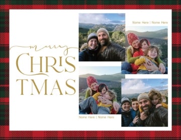 Picture of Christmas Plaid - 4" x 5.5"