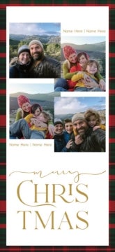 Picture of Christmas Plaid - 8" x 4"