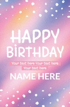 Picture of Birthday Foam Board 13 - 17x11