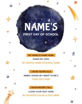 Picture of Back to School Foam Board 7 - 28x22