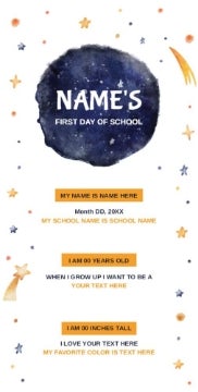 Picture of Back to School Foam Board 7 - 48x24