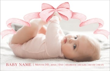 Picture of Pink Bow - 4.6" x 7.2"