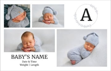 Picture of Classic Monogram - 4.6" x 7.2"