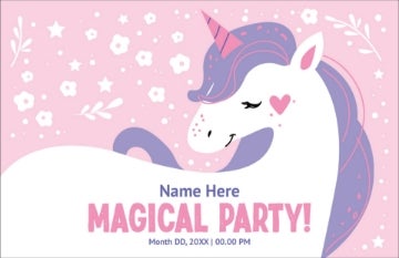 Picture of Magic Unicorn - 4.6" x 7.2"