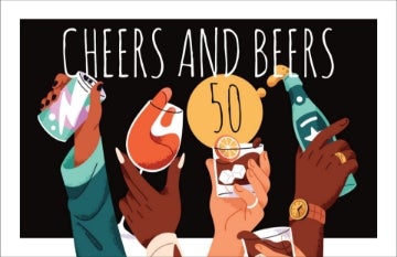 Picture of Cheers And Beers - 4.6" x 7.2"