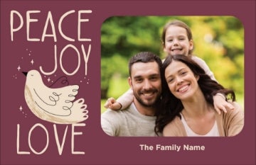 Picture of Peace Joy Love - 4.6" x 7.2"