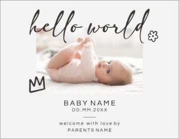 Picture of Hello World - 4" x 5.5"