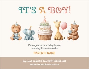 Picture of It's a boy - 4" x 5.5"