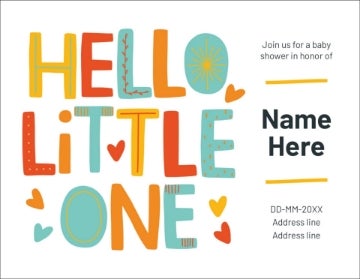 Picture of Hello Little One - 4" x 5.5"