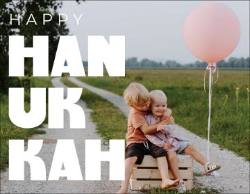 Picture of Happy Hanukkah Hub - 4" x 5.5"