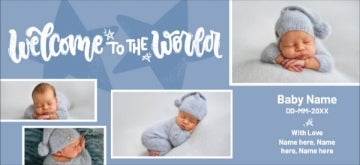 Picture of Welcome to the World - 4" x 8"