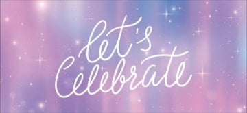 Picture of Let's Celebrate - 4" x 8"