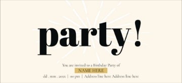 Picture of The Party Edit - 4" x 8"