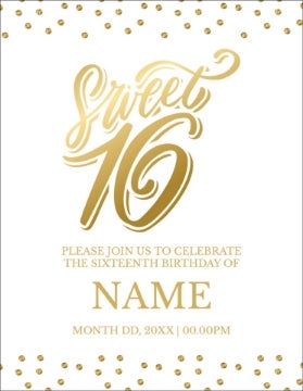 Picture of Sweet 16 - 5.5" x 4"