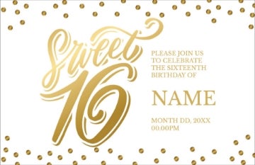 Picture of Sweet 16 - 6" x 9"