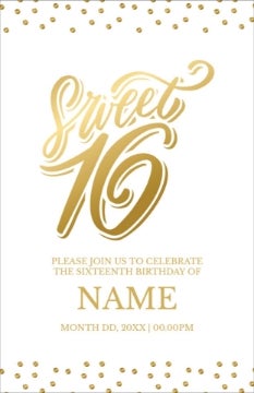 Picture of Sweet 16 - 9" x 6"