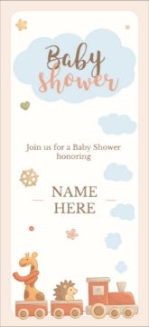 Picture of Baby Shower Express - 8" x 4"