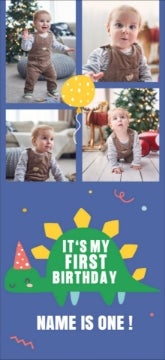 Picture of Jurassic Little Party Invite - 8" x 4"
