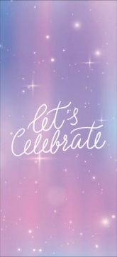 Picture of Let's Celebrate - 8" x 4"