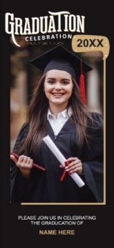 Picture of Cap & Gown Celebration - 8" x 4"