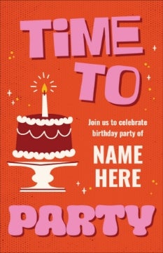 Picture of Time To Party - 7.2" x 4.6"