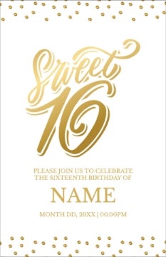 Picture of Sweet 16 - 7.2" x 4.6"