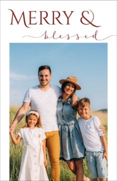 Picture of Merry & Blessed - 7.2" x 4.6"