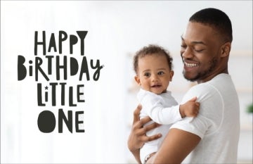Picture of Little One Turns One - 4.6" x 7.2"