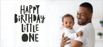 Picture of Little One Turns One - 4" x 8"