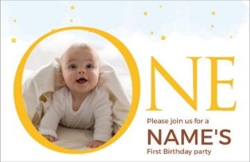 Picture of Little Star Turns One - 4.6" x 7.2"