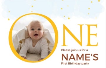Picture of Little Star Turns One - 4" x 8"